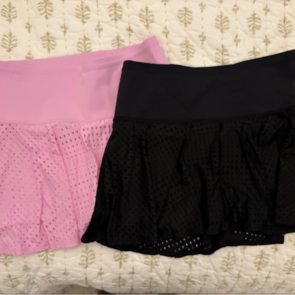 Women's Pink and Black Skort Set- Athleta size medium